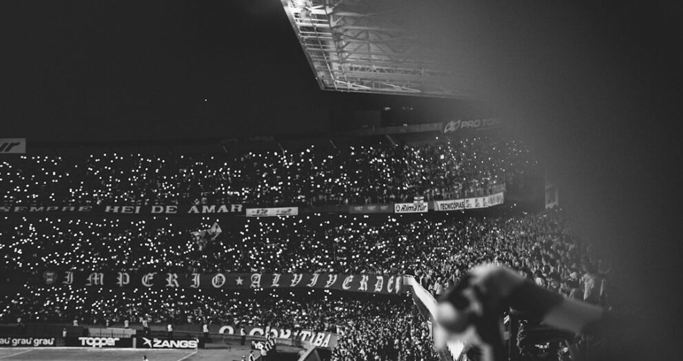 Supporters filling a stadium for an international match