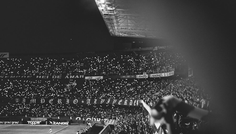 Supporters filling a stadium for an international match